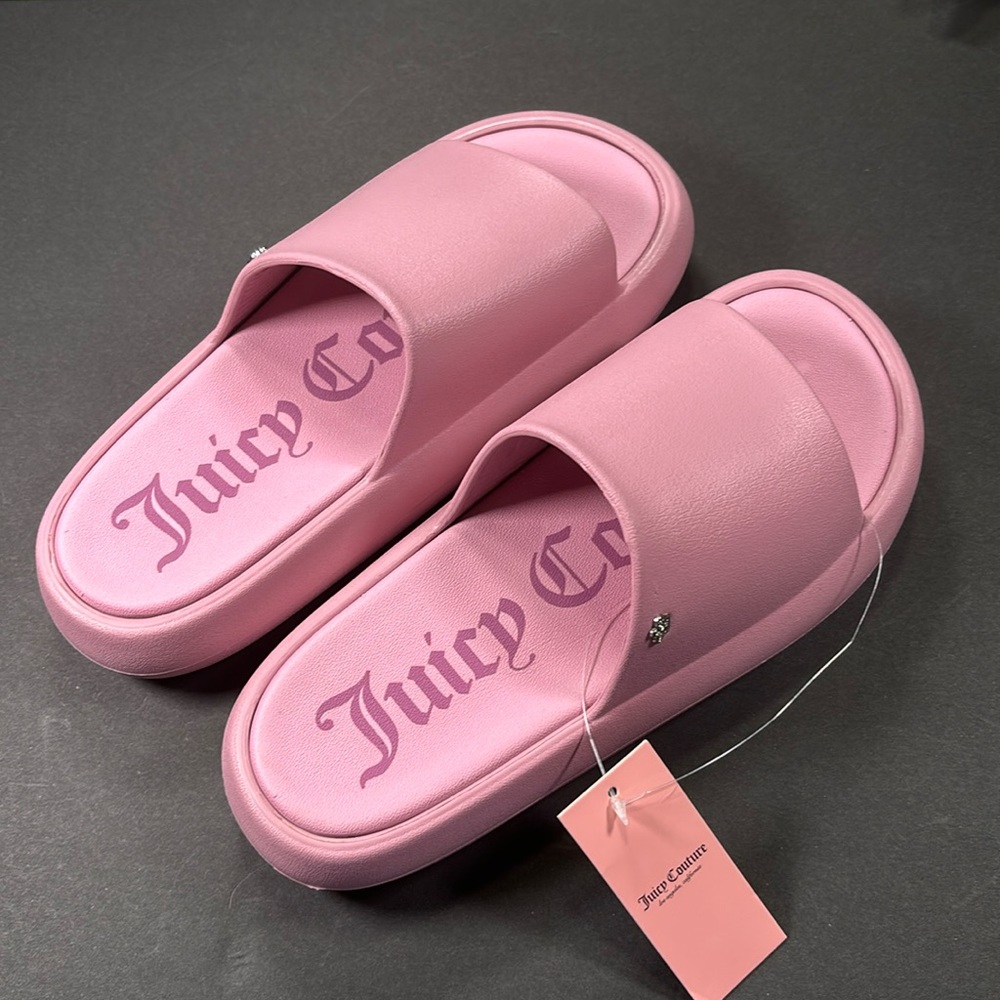 juicy couture platform slides
